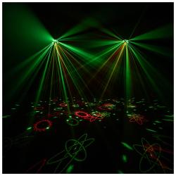 LIGHT4ME OCTALED efekt świetlny disco RGBWA flower laser stroboskop