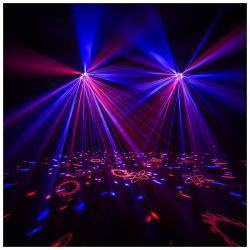 LIGHT4ME OCTALED efekt świetlny disco RGBWA flower laser stroboskop