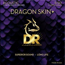 DR DA8 11-50 DRAGON SKIN+ STRUNY DO GITARY AKUSTYCZNEJ